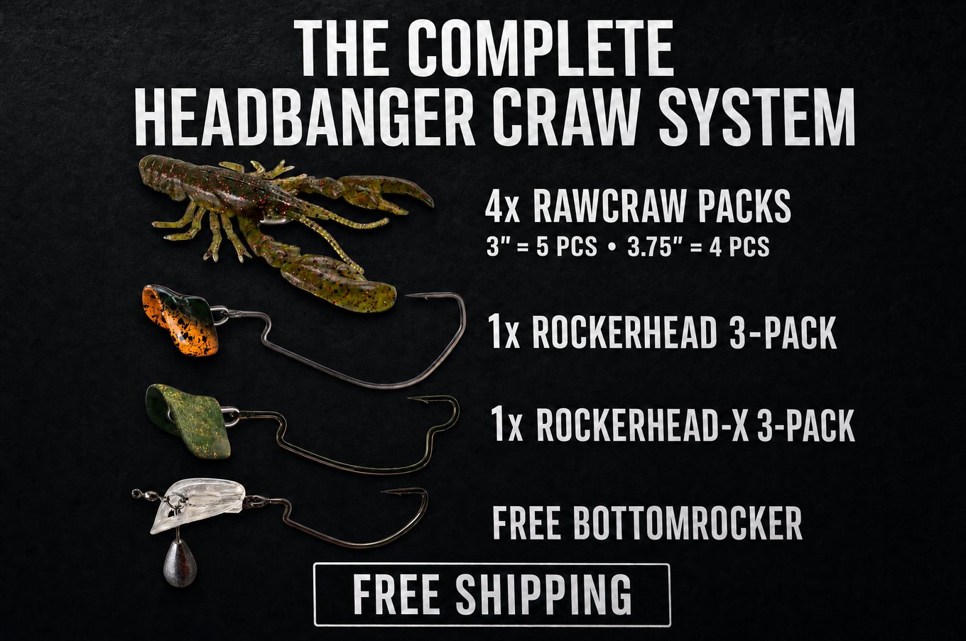 The Complete Headbanger Craw System