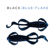 Headbanger BangerLizard V2 4" 4-pack - Black Blue Flake