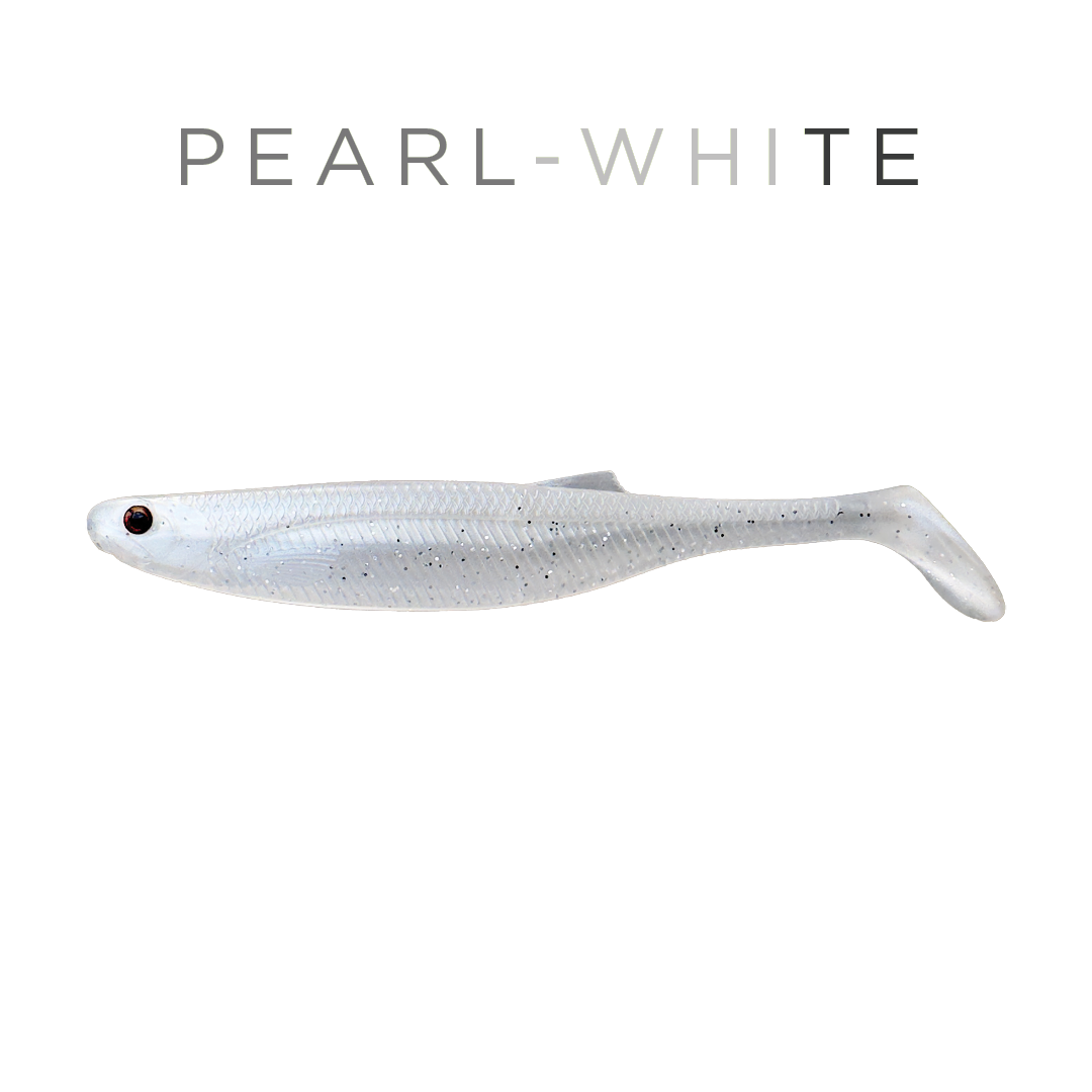 Headbanger BangerShad 3-1/2" 5-pack - Pearl White