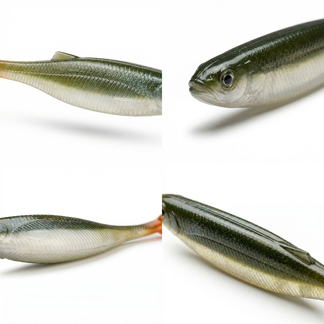 bottom banger fishing lure Headbanger BangerRibs V2 3-1/2" 4-pack / Sexy Shad the Headbanger BottomRocker allows you to fish effectively along the bottom Check out this new style