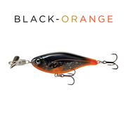 Headbanger Cranky Shad 4" - Black/Orange