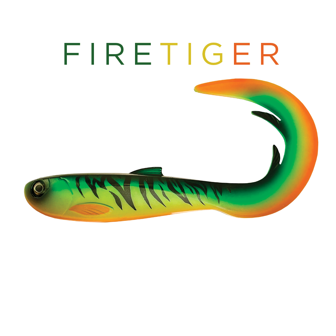 fire tiger fishing lures Lake Effect Eye Catcher Firetiger The Rapala Original Floater Lure is hand Mega Glide Bait - Fire