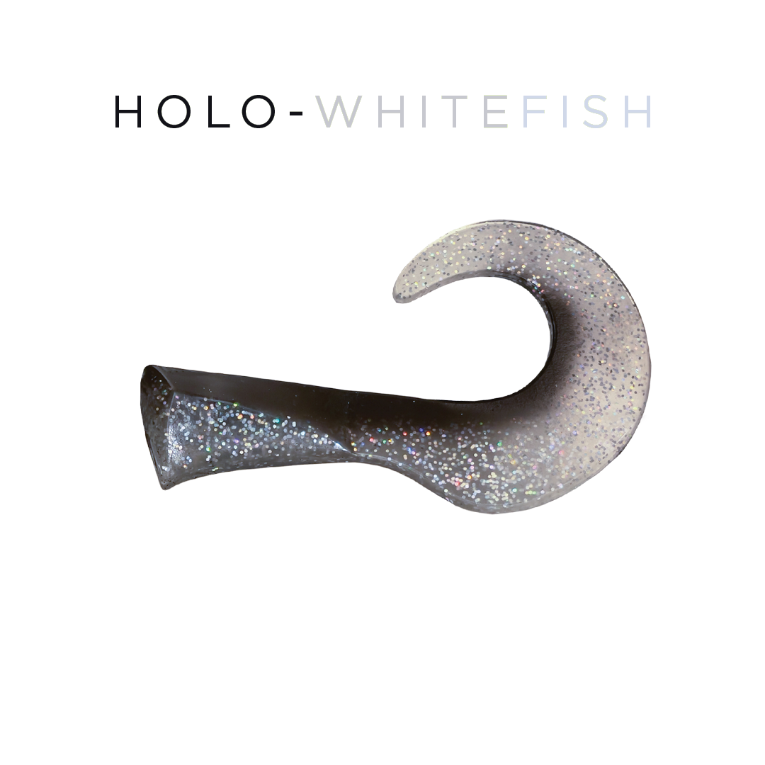 Colossus Curly Replacement Tail - Holo Whitefish