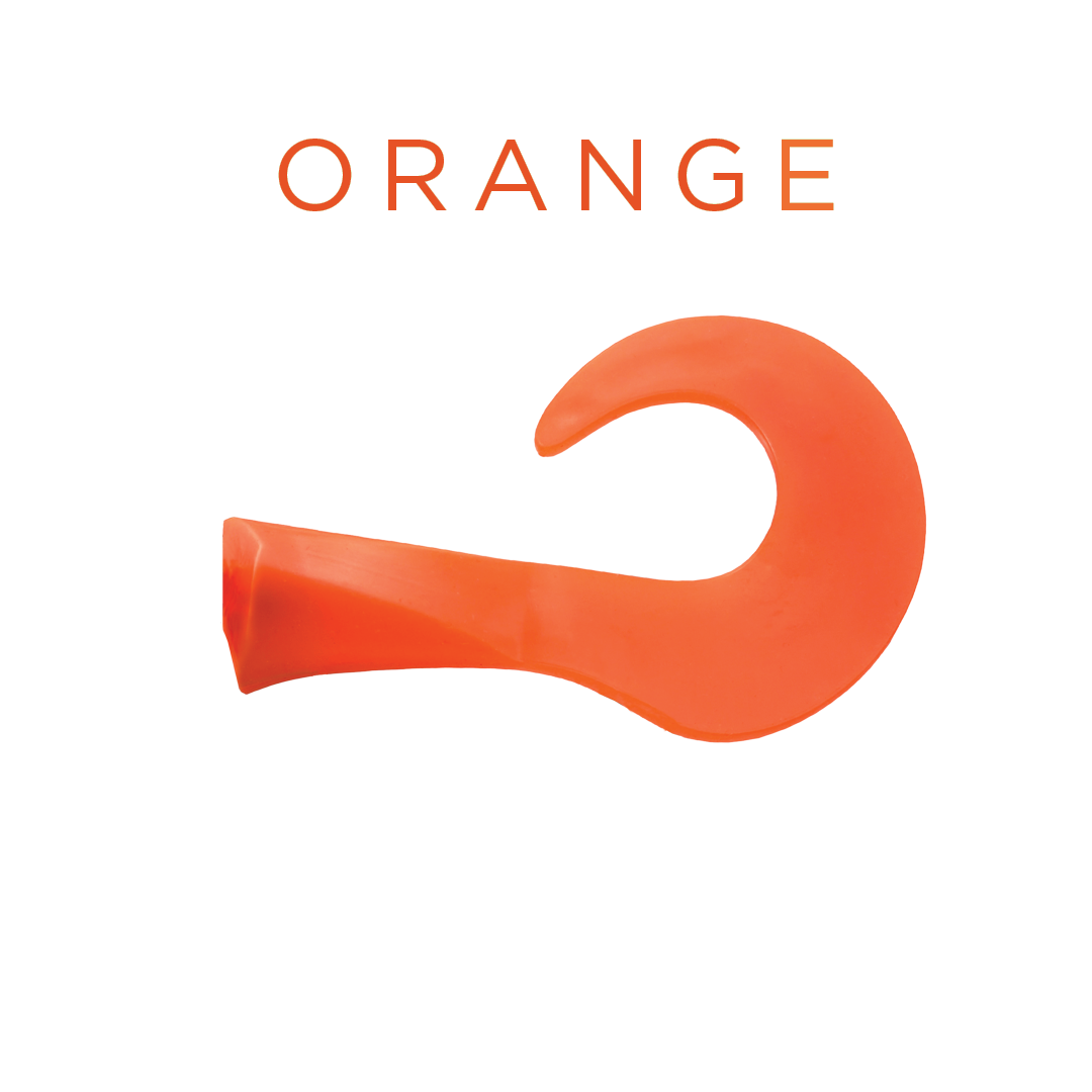Colossus Curly Replacement Tail - Orange