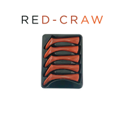 Headbanger Shad 4-1/2" Replacement Tails - Red Craw