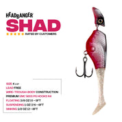 Headbanger Shad 4-1/2"